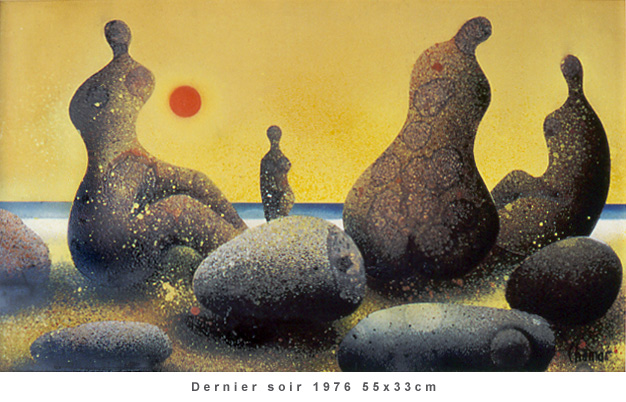 Dernier soir 1976 55x33cm