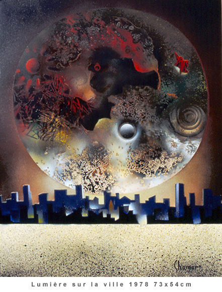 Lumière sur la ville 1978 73x54cm