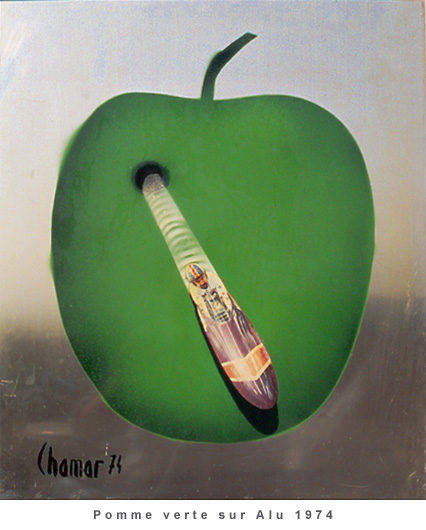 Pomme verte sur Alu 1974