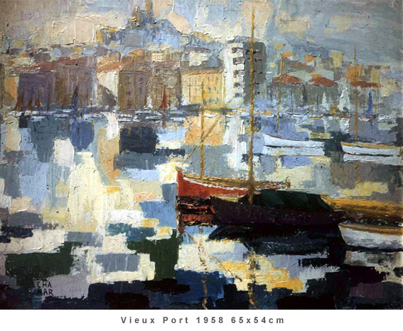 Vieux Port 1958 65x54cm