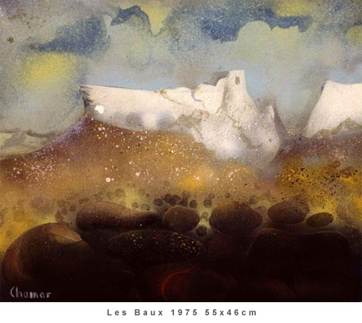 Les Baux 1975 55x46cm