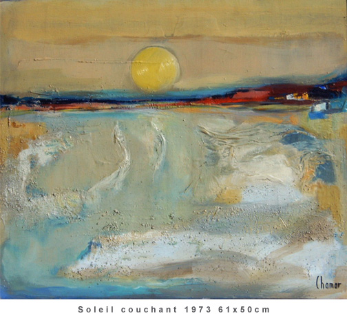 Soleil couchant 1973 61x50cm