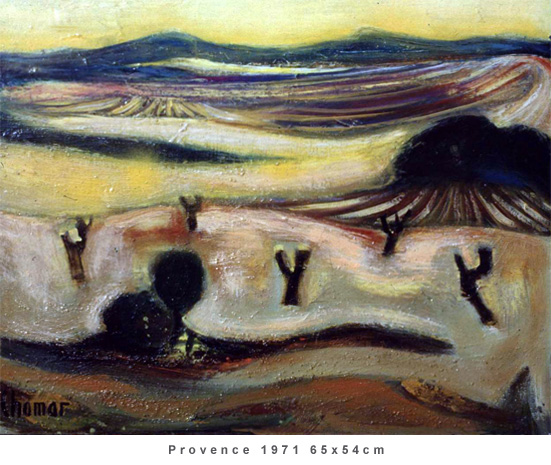 Provence 1971 65x54cm
